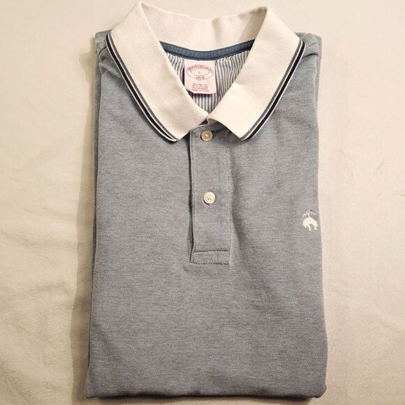 Brooks Brothers 1818 Original Fit Golden Fleece Logo Polo Shirt Size US L - Picture 8 of 10
